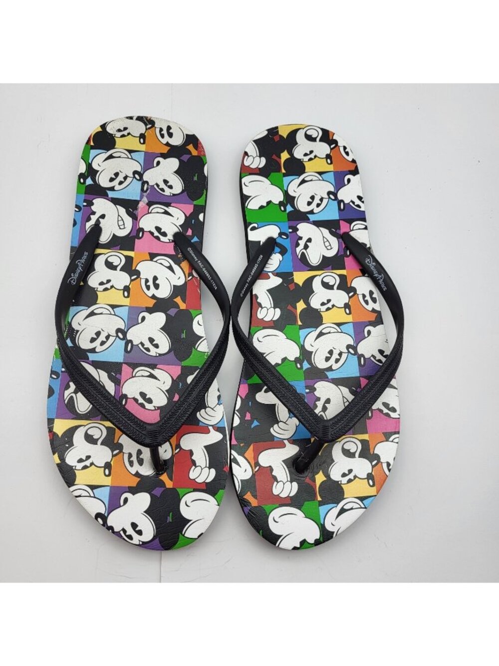 Disney Mickey Mouse Slip on flip flops Vegan womens 9-10 Park exclusive